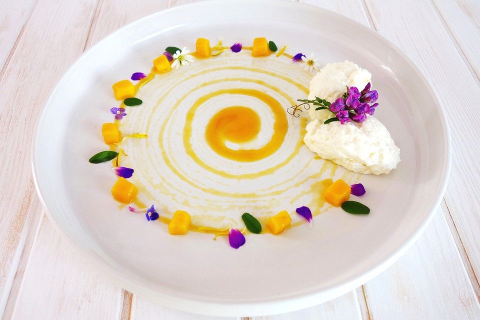 Joghurt - Mousse mit Mango