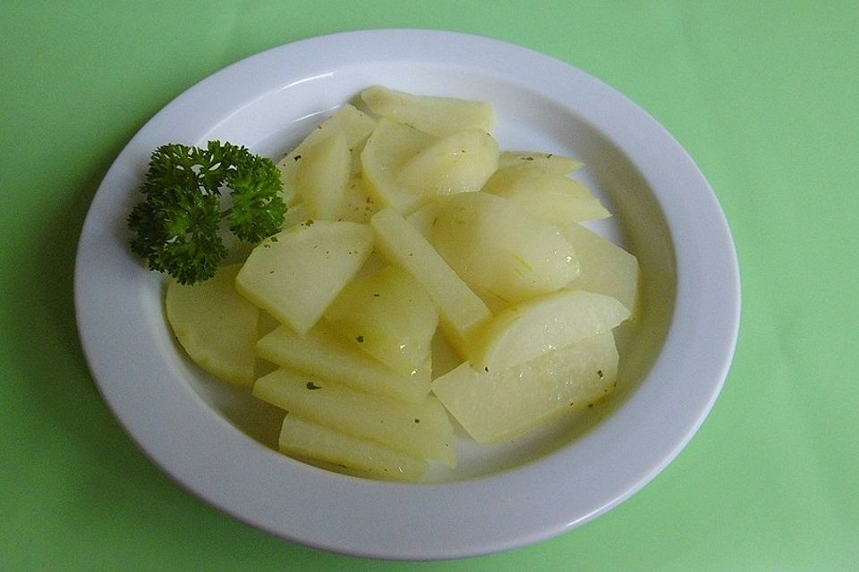 Gedünsteter Kohlrabi