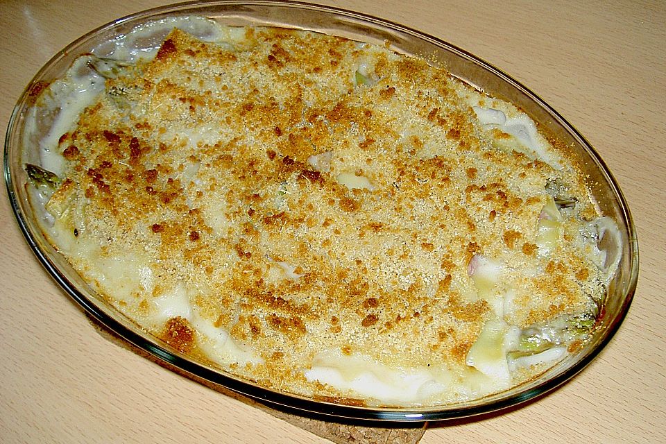 Spargel im Lasagneblatt