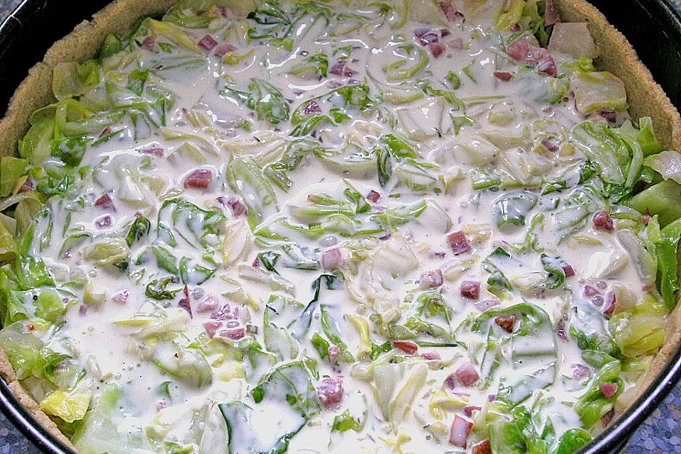 Spitzkohl - Quiche