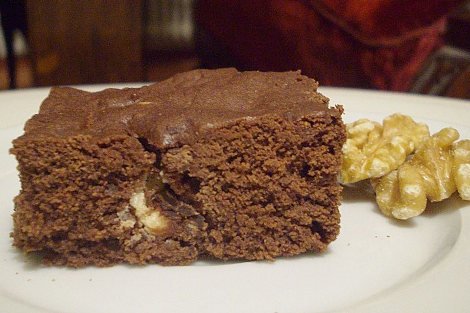 Maple Glazed Walnut Brownies