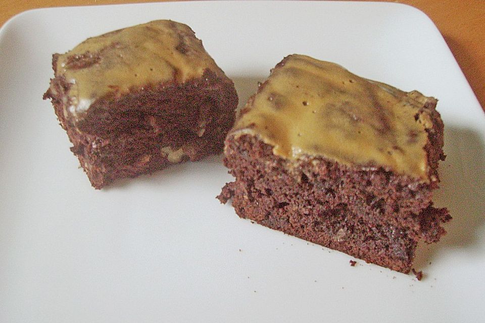 Maple Glazed Walnut Brownies