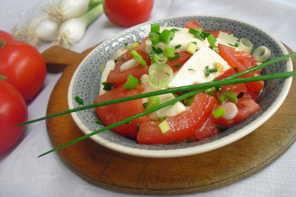 Tomatensalat mit Mozzarella