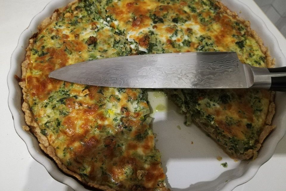 Grünkohl-Quiche