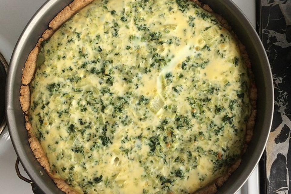 Grünkohl-Quiche