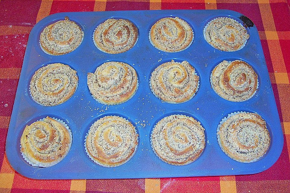 Nussschnecken - Muffins