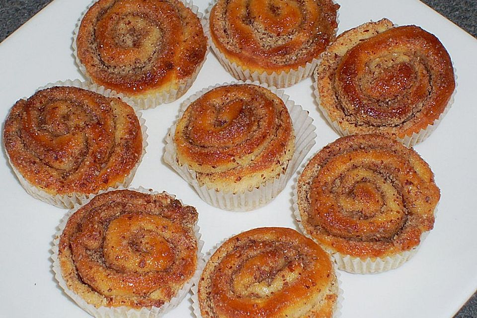 Nussschnecken - Muffins