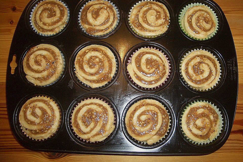 Nussschnecken - Muffins