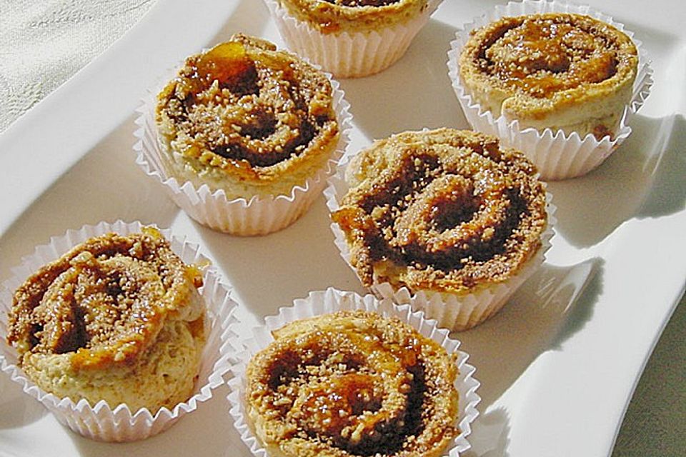 Nussschnecken - Muffins