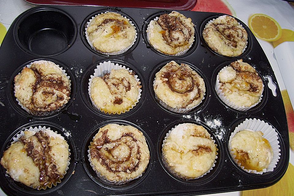 Nussschnecken - Muffins