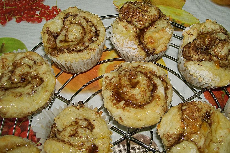 Nussschnecken - Muffins