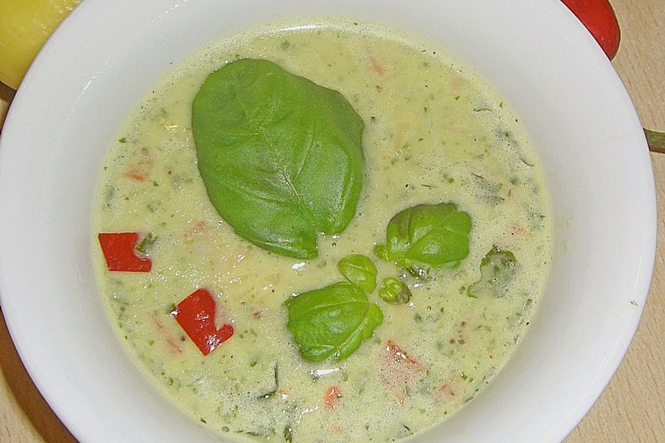 Basilikum - Parmesan - Suppe