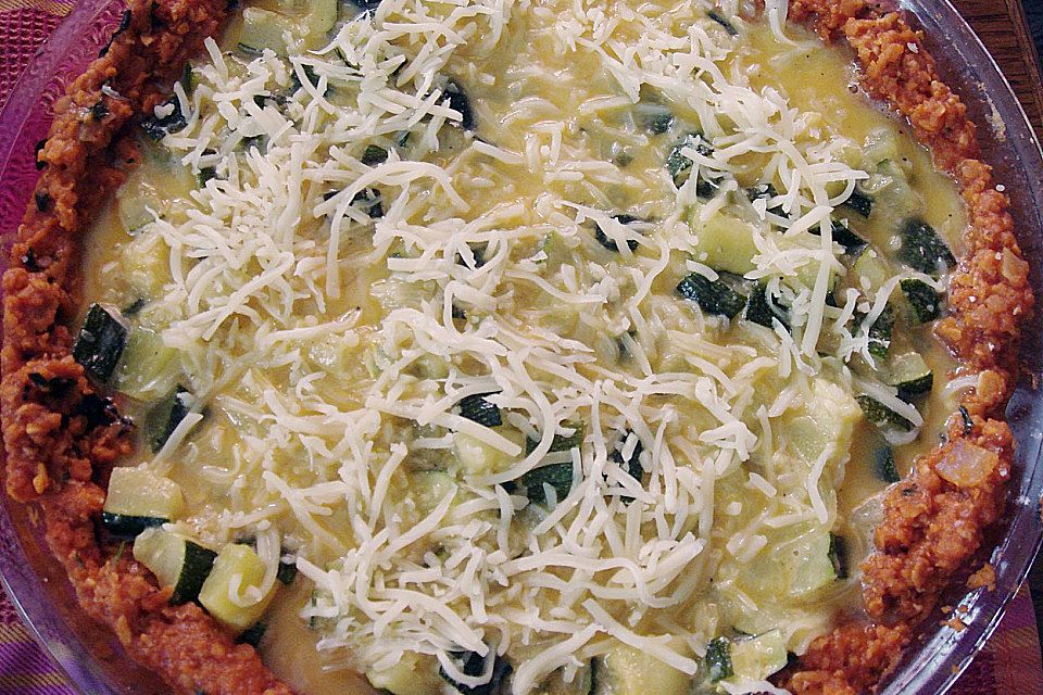 Linsen - Zucchini - Tarte