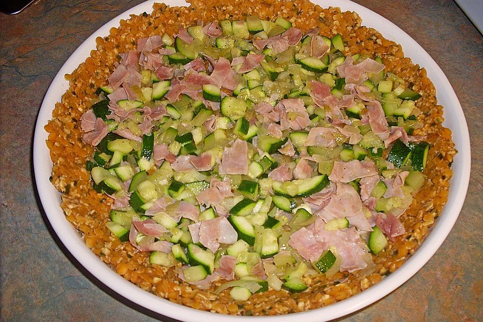 Linsen - Zucchini - Tarte