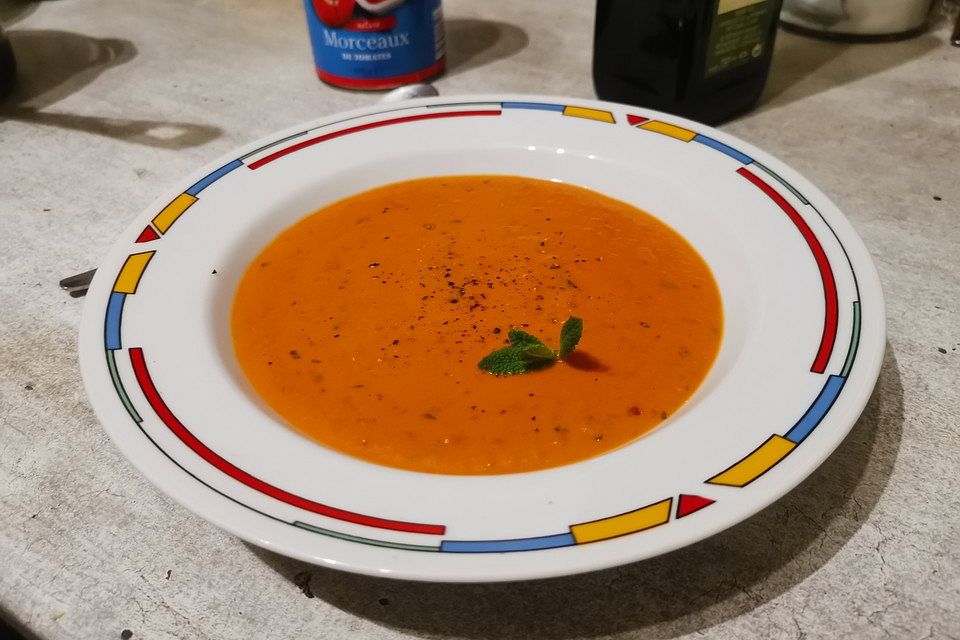 Tomatencremesuppe de  luxe