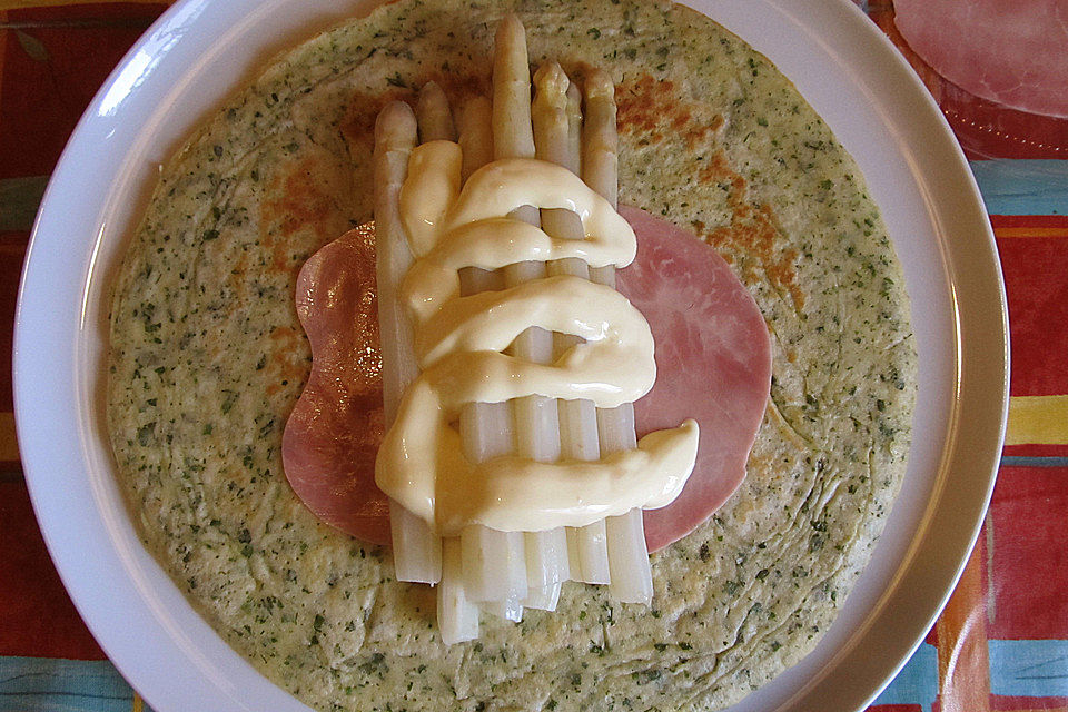 Spargel im Schlafrock