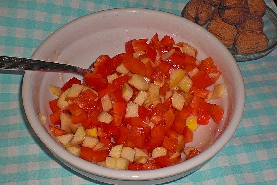 Apfel - Paprika - Salat