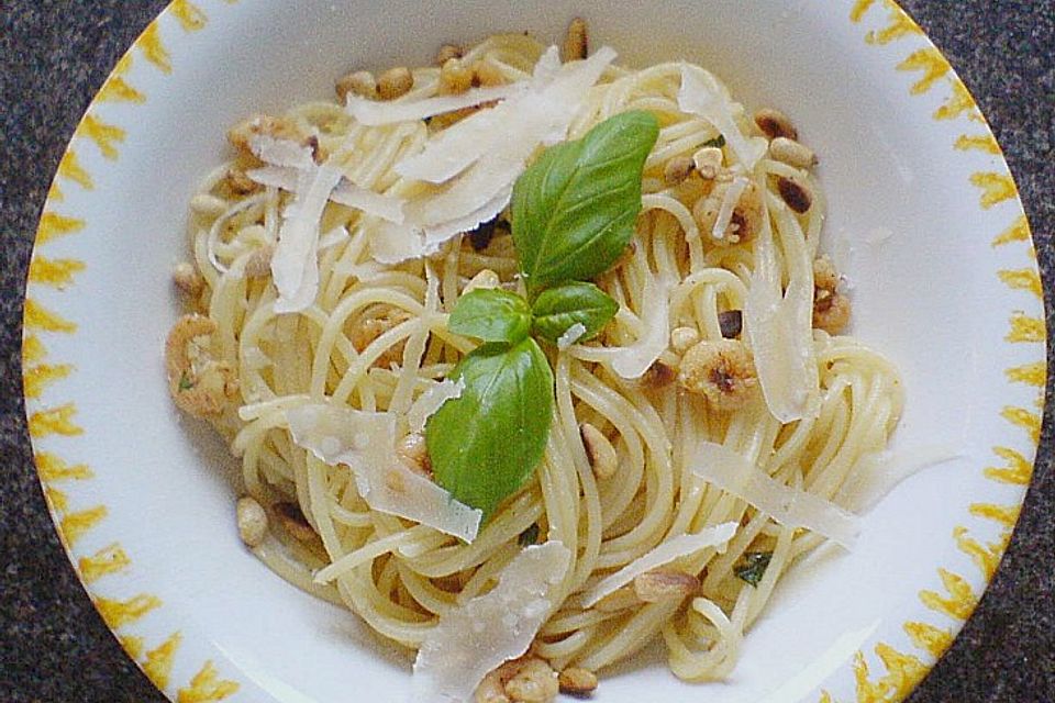 Zitronen - Linguine mit Garnelen