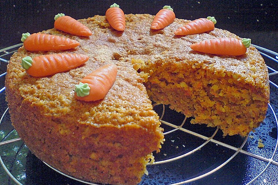 Möhrenkuchen ohne Fett