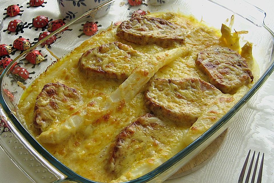 Spargelgratin