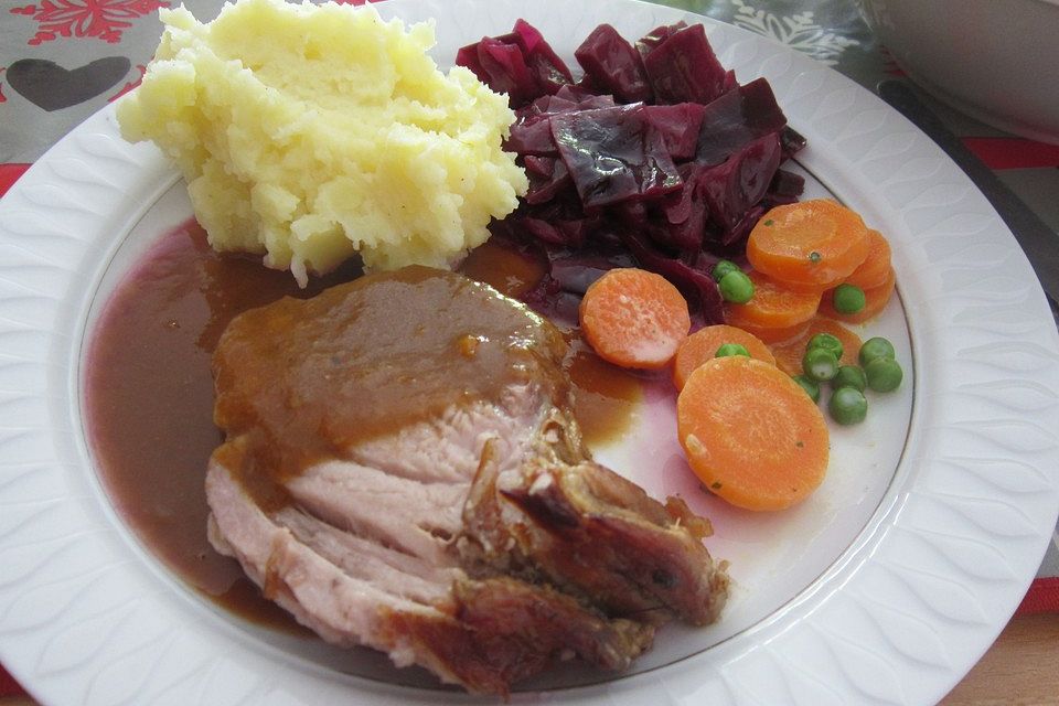 Schweinebraten im Römertopf