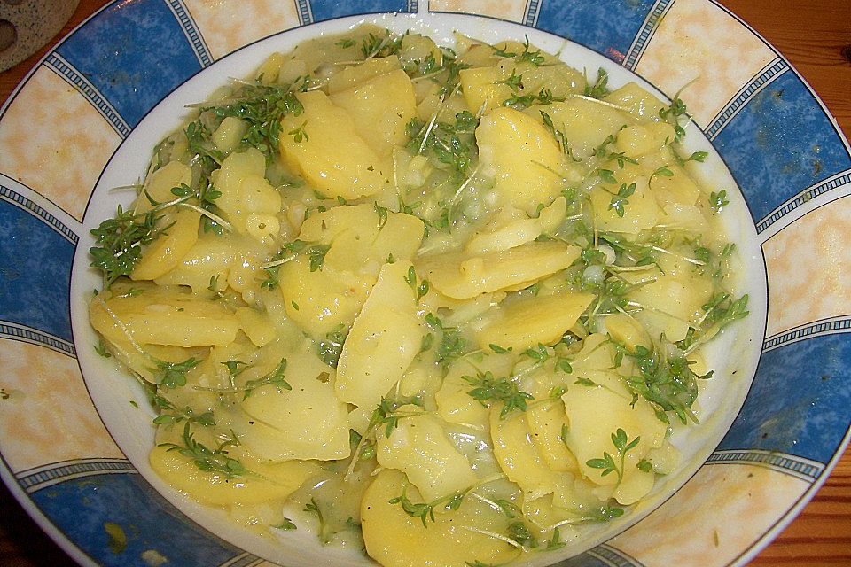 Kartoffelsalat mit Kresse