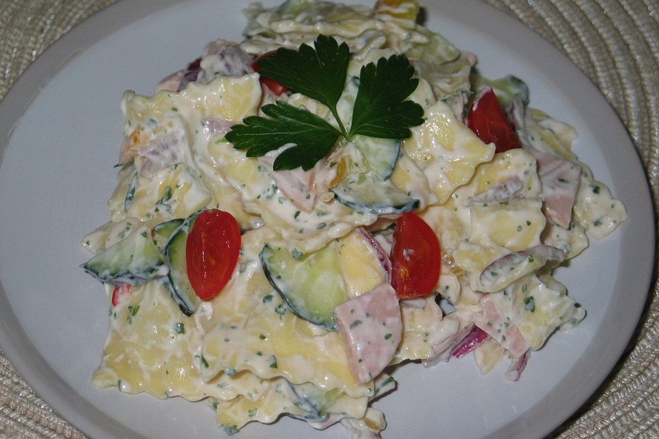 Raviolisalat der Faulen