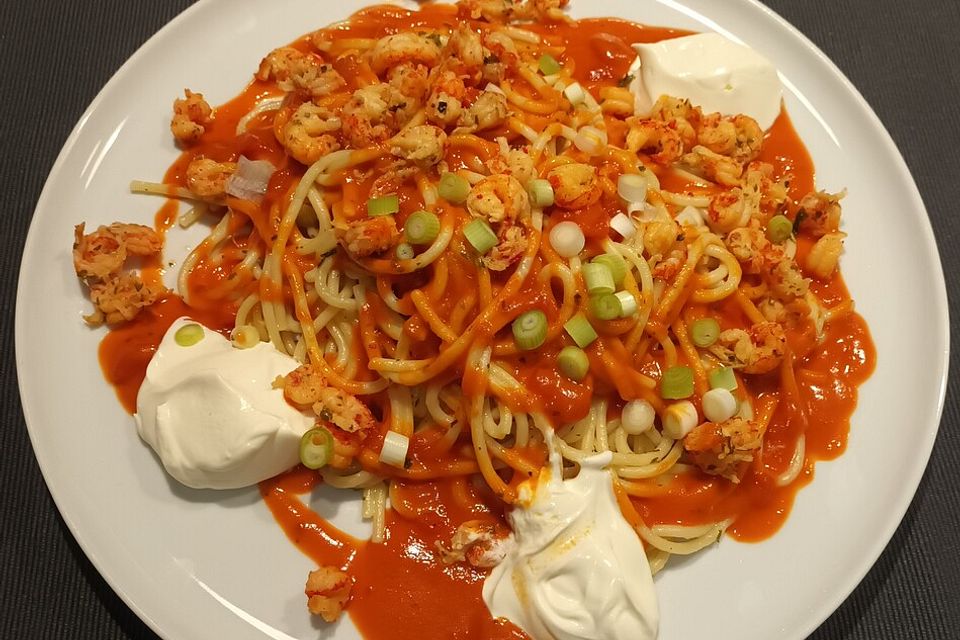 Pasta mit Flusskrebsen