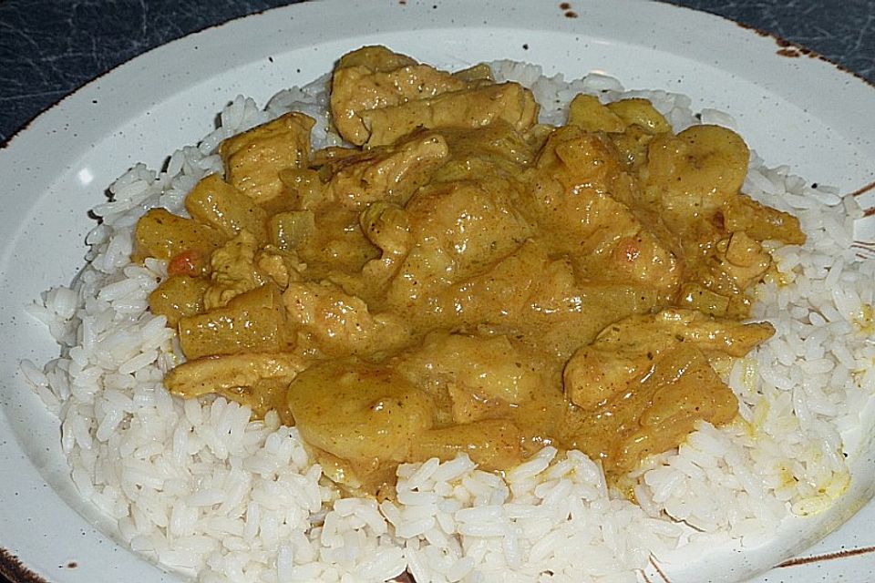 Bananen - Puten - Curry