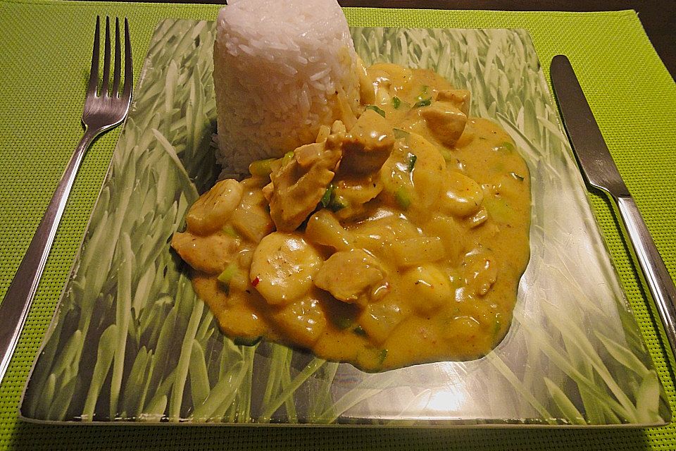 Bananen - Puten - Curry