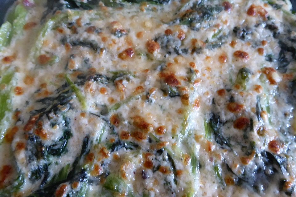 Überbackener Spinat - Spinaci gratinati