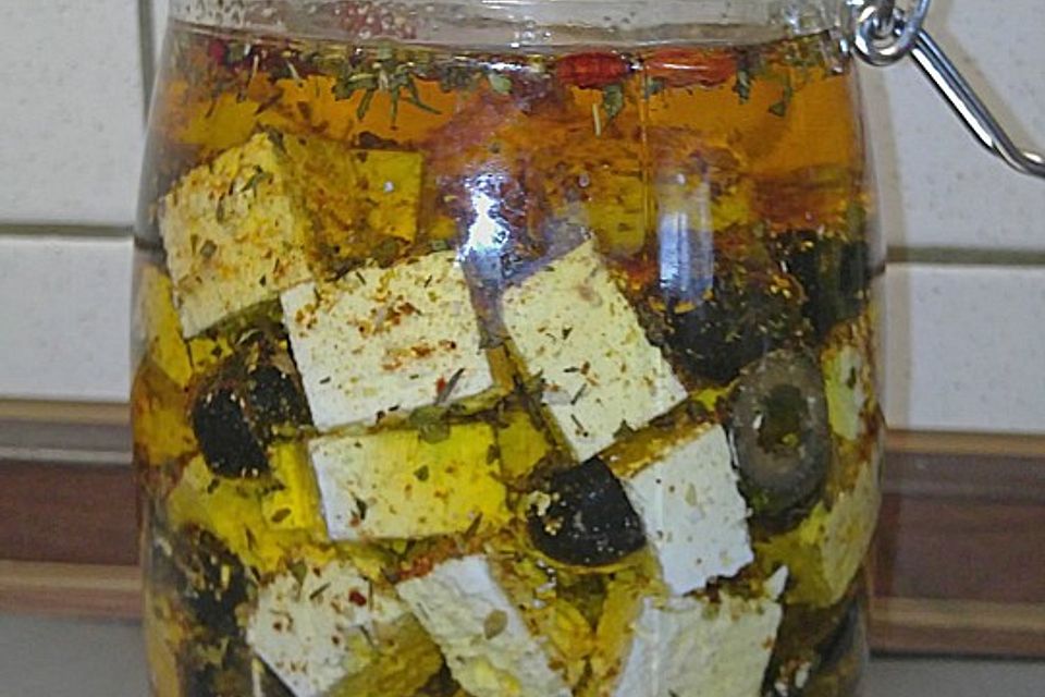 Eingelegter Feta