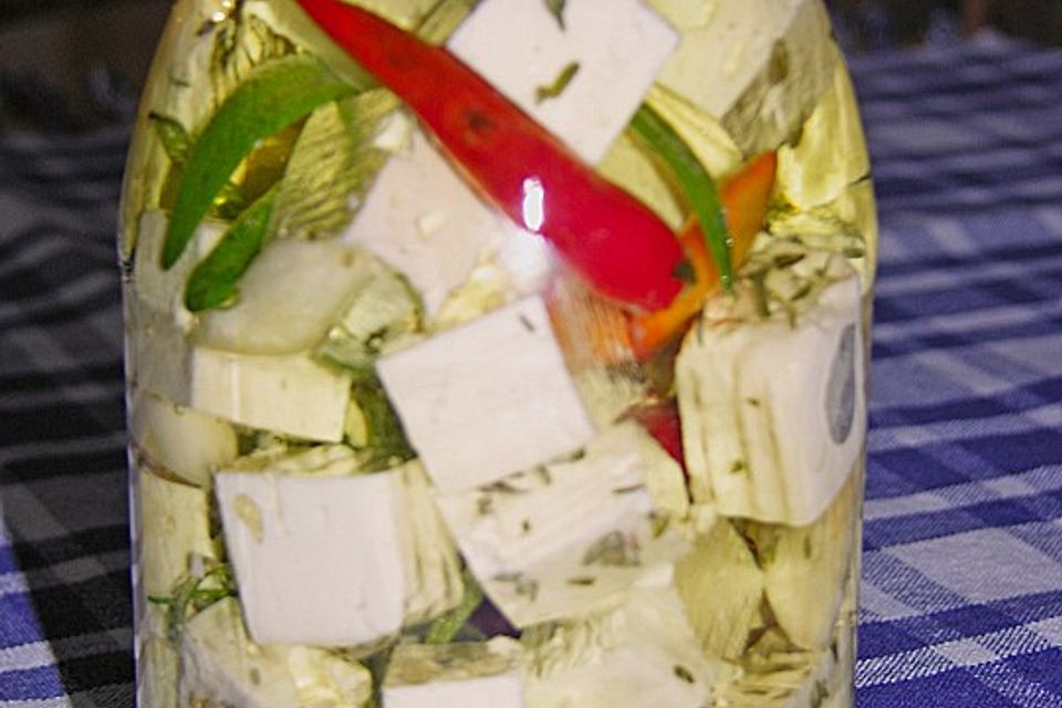 Eingelegter Feta