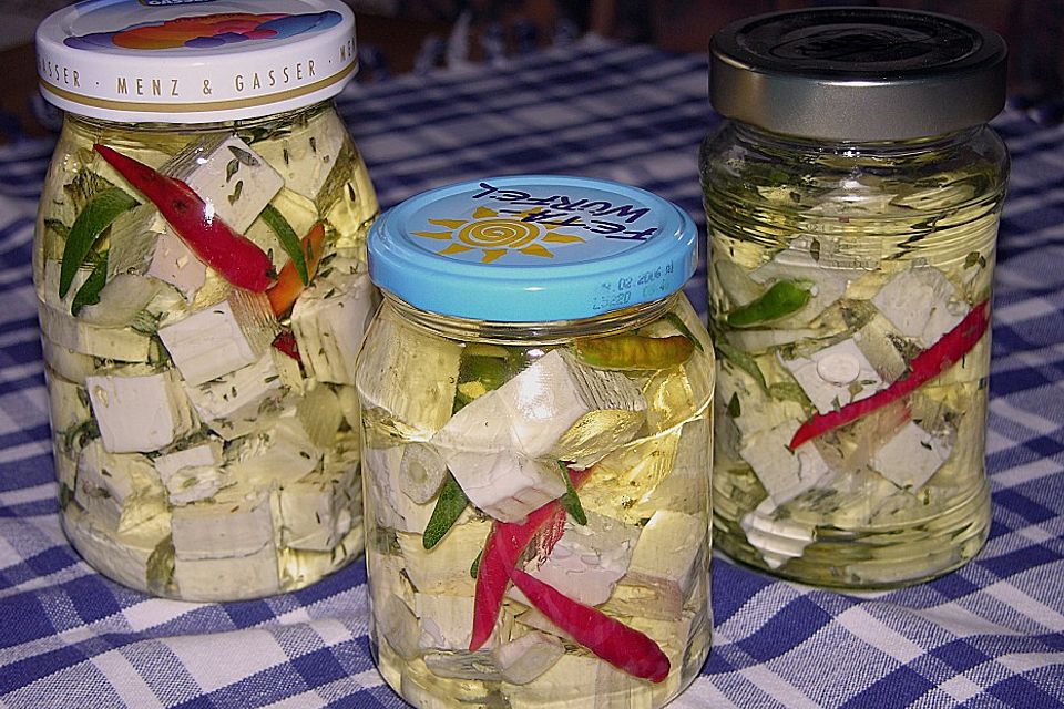 Eingelegter Feta