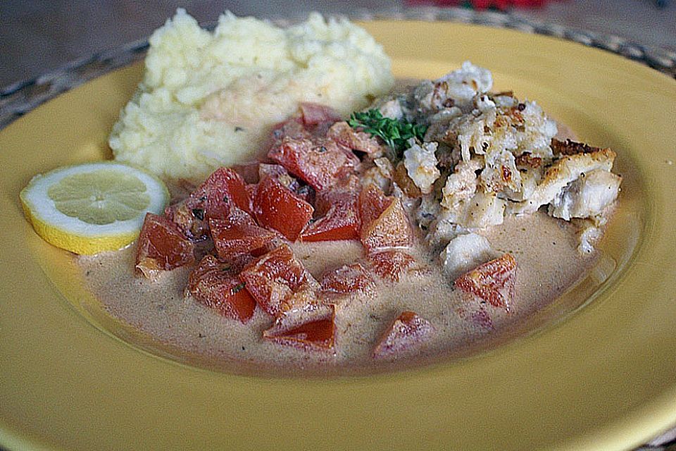 Rotbarschfilet mit Balsamicosauce