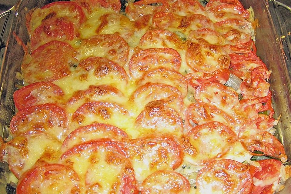 Krautstiel - Tomaten - Gratin