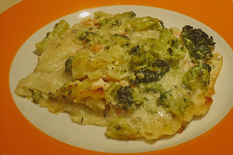 Lachs - Brokkoli - Lasagne