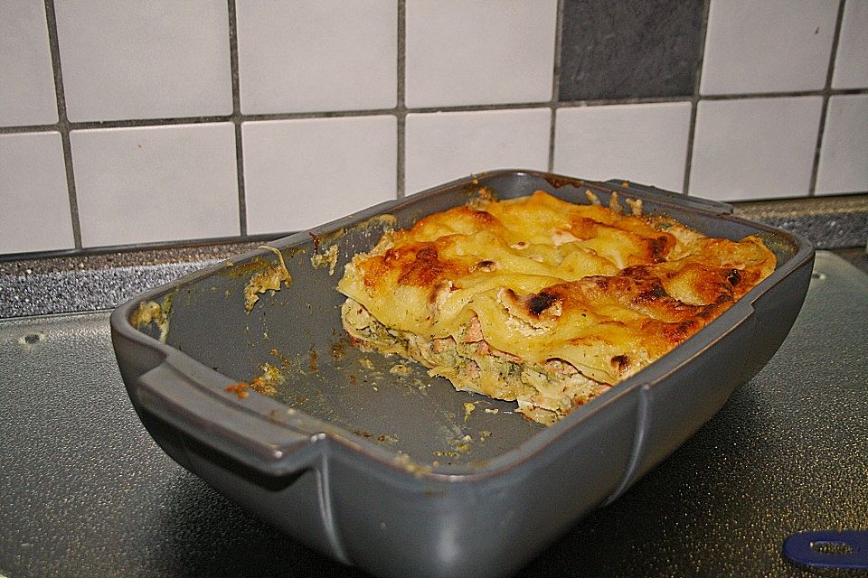 Lachs - Brokkoli - Lasagne