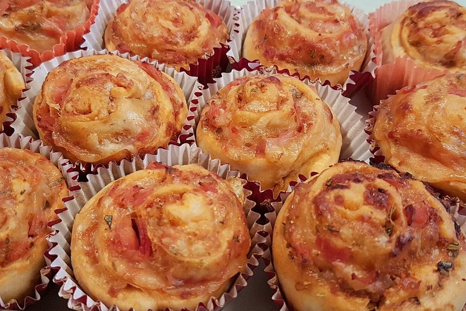 Mini-Pizzaschnecken