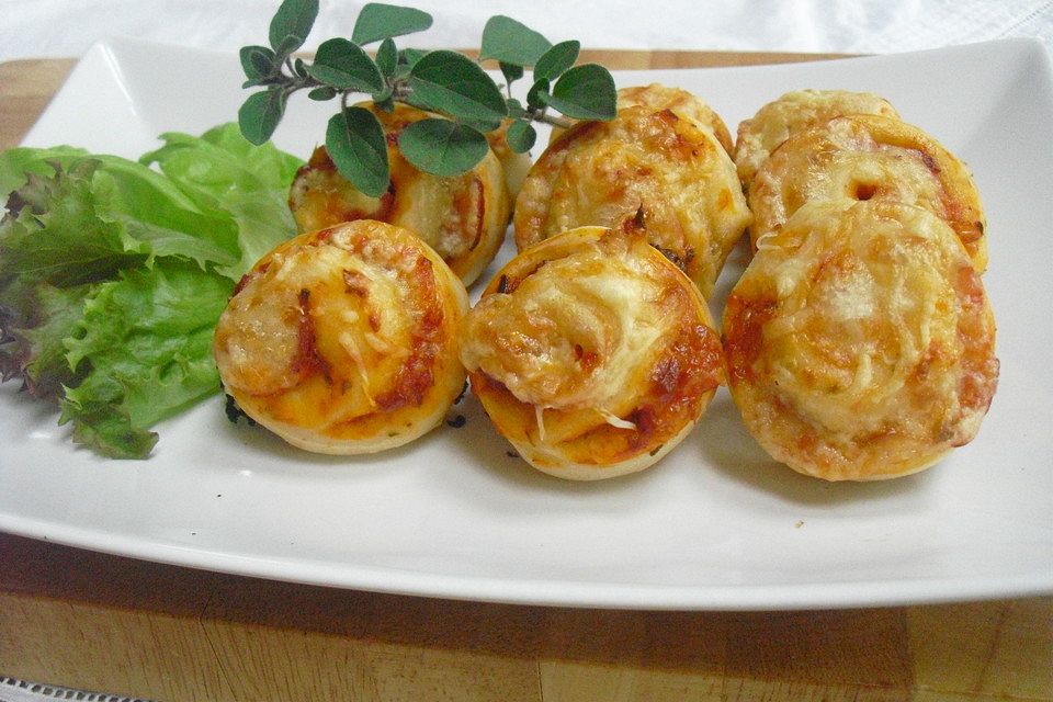 Mini-Pizzaschnecken