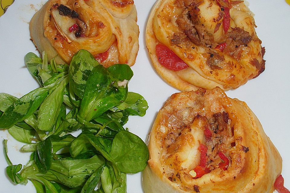 Mini-Pizzaschnecken