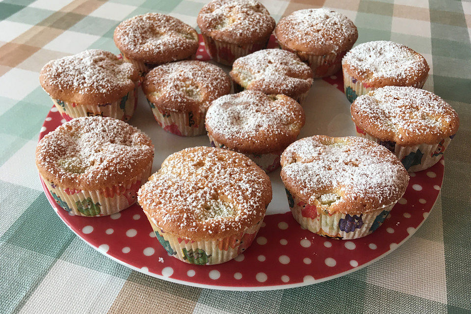 Rhabarber - Muffins