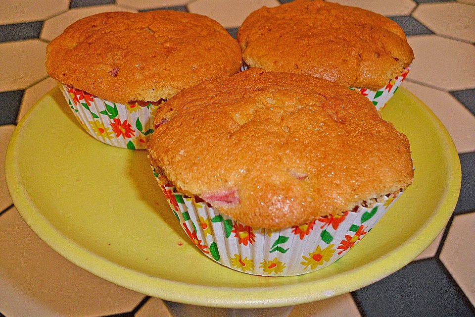 Rhabarber - Muffins