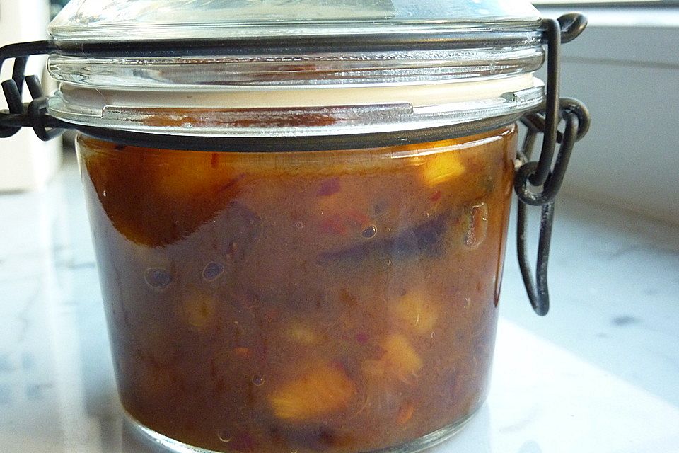 Kaki - Pflaumen Chutney