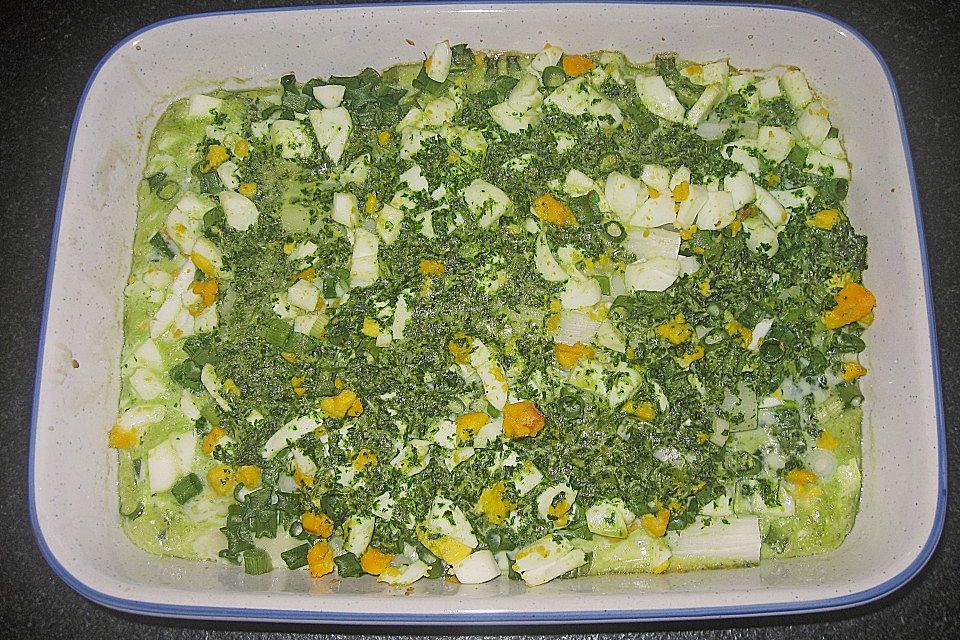 Spargel mit Kräuterguss