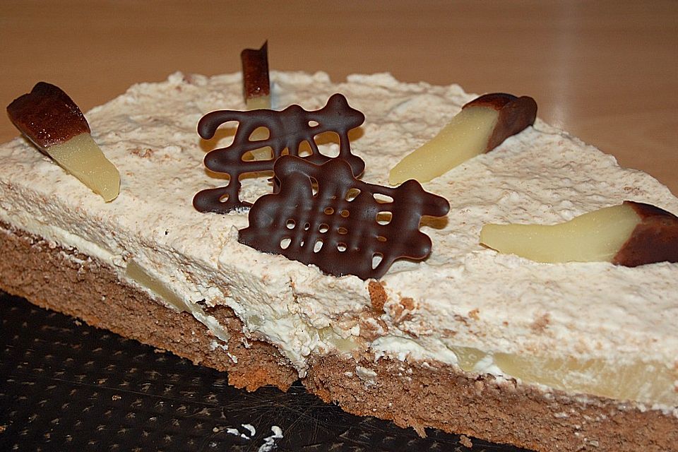 Birnen - Schokoladen Torte