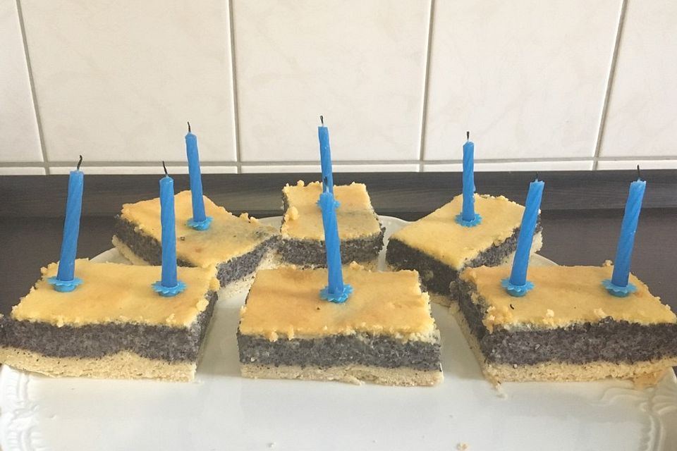 Thüringer Mohnkuchen mit Eierschecke