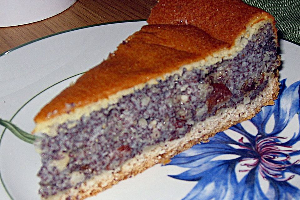 Thüringer Mohnkuchen mit Eierschecke