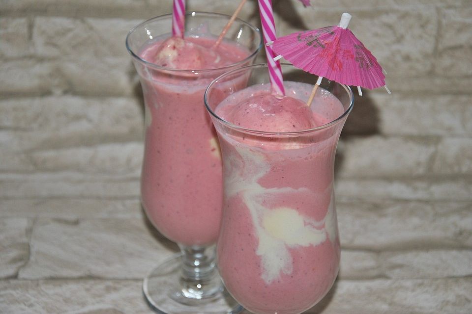 Sommer - Eis - Erdbeer - Shake