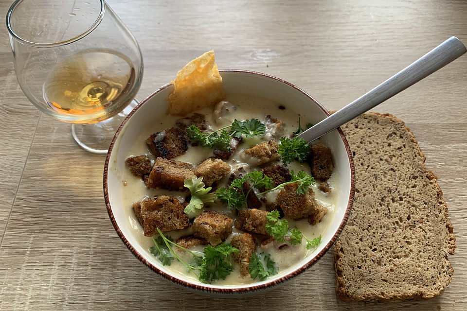 Knoblauchcremesuppe